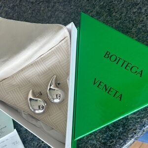 Bottega Veneta LARGE sterling silver Teardrop Earrings